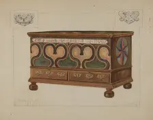 Pa. German Chest, c. 1936. Creator: Edgar L. Pearce