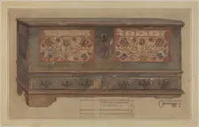 Pa. German Chest, c. 1936. Creator: Elmer G Anderson