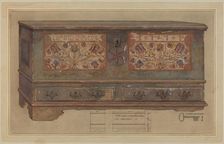Pa. German Chest, c. 1936. Creator: Elmer G Anderson
