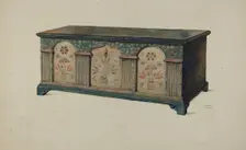 Pa. German Chest, c. 1936. Creator: Frances Lichten