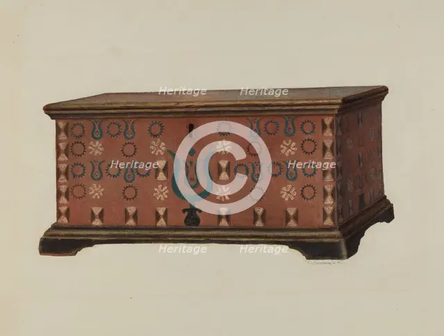 Pa. German Chest, c. 1938. Creator: Austin L. Davison.