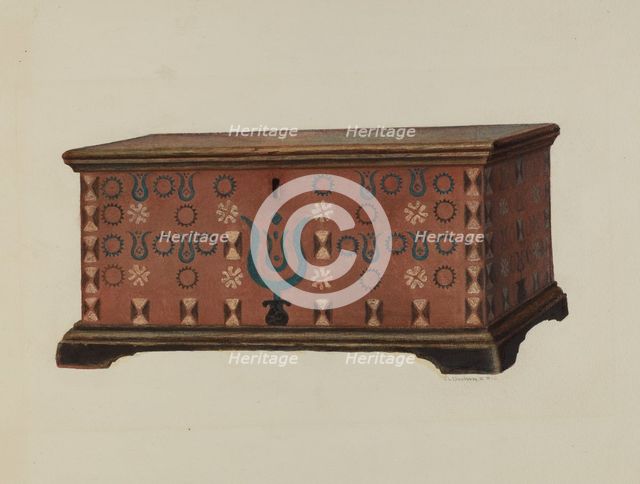 Pa. German Chest, c. 1938. Creator: Austin L. Davison.