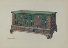 Pa. German Chest, c. 1938. Creator: Betty Jean Davis
