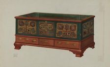 Pa. German Chest, c. 1938. Creator: Betty Jean Davis