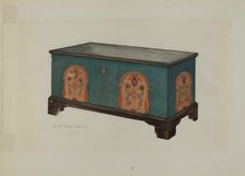 Pa. German Chest, c. 1938. Creator: Betty Jean Davis