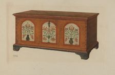 Pa. German Chest, c. 1938. Creator: Frances Lichten