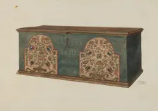 Pa. German Chest, c. 1938. Creator: Frances Lichten