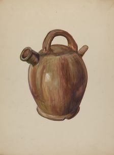 Pa. German Cider Jug, c. 1938. Creator: Charles T. Smith
