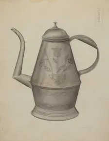 Pa. German Coffee Pot, c. 1937. Creator: Samuel O. Klein