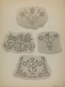 Pa. German Coffee Pot Designs, c. 1937. Creator: Albert J. Levone