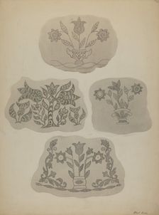 Pa. German Coffee Pot Designs, c. 1937. Creator: Albert J. Levone