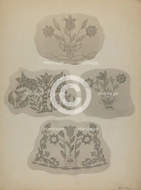 Pa. German Coffee Pot Designs, c. 1937. Creator: Albert J. Levone.