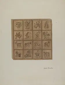 Pa. German Cookie Cutter, c. 1941. Creator: Adele Brooks