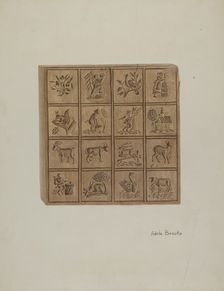 Pa. German Cookie Cutter, c. 1941. Creator: Adele Brooks