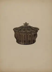 Pa. German Covered Dish, c. 1938. Creator: Alvin Shiren