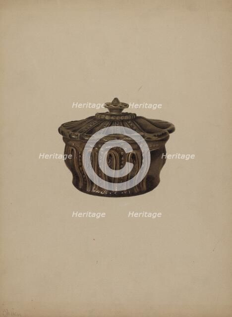 Pa. German Covered Dish, c. 1938. Creator: Alvin Shiren.