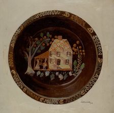 Pa. German Deep Dish, 1938. Creator: Eugene Shellady