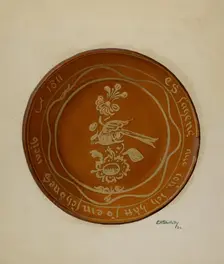 Pa. German Dish, 1936. Creator: Eugene Shellady