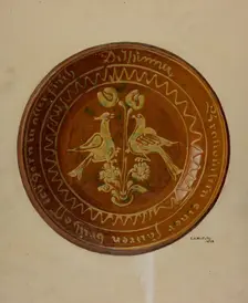 Pa. German Dish, 1938. Creator: Eugene Shellady