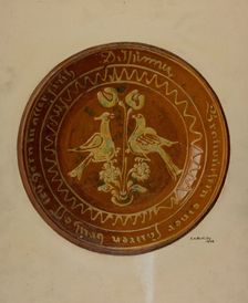 Pa. German Dish, 1938. Creator: Eugene Shellady