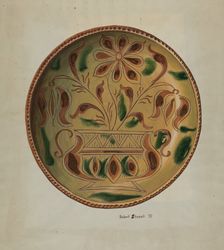 Pa. German Dish, 1939. Creator: Robert Stewart