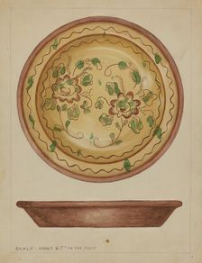 Pa. German Dish, c. 1936. Creator: Jessica Price