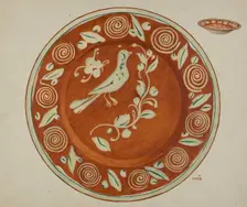 Pa. German Dish, c. 1936. Creator: Margaret Stottlemeyer
