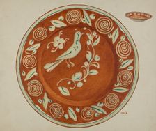 Pa. German Dish, c. 1936. Creator: Margaret Stottlemeyer
