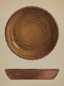 Pa. German Dish, c. 1937. Creator: Frank Fumagalli