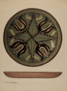 Pa. German Dish, c. 1941. Creator: Aaron Fastovsky
