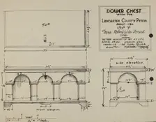 Pa. German Dower Chest, 1935/1942. Creator: Michael Trekur