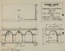 Pa. German Dower Chest, 1935/1942. Creator: Michael Trekur
