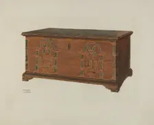 Pa. German Dower Chest, 1935/1942. Creator: Frances Lichten