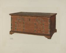 Pa. German Dower Chest, 1935/1942. Creator: Frances Lichten