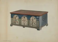 Pa. German Dower Chest, c. 1936. Creator: Bernard Krieger