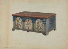 Pa. German Dower Chest, c. 1936. Creator: Bernard Krieger