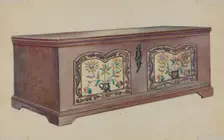 Pa. German Dower Chest, c. 1936. Creator: Fanchon Larzelere