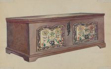 Pa. German Dower Chest, c. 1936. Creator: Fanchon Larzelere
