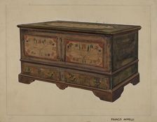 Pa. German Dower Chest, c. 1936. Creator: Francis Borelli