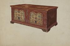 Pa. German Dower Chest, c. 1937. Creator: Francis Borelli