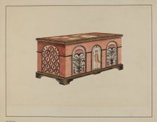 Pa. German Dower Chest, c. 1937. Creator: John Dieterich
