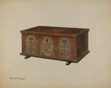 Pa. German Dower Chest, c. 1938. Creator: Bernard Krieger