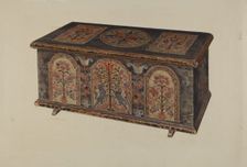 Pa. German Dowry Chest, 1935/1942. Creator: Unknown