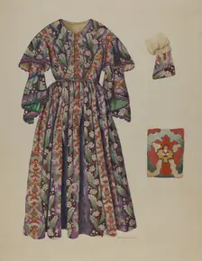 Pa. German Dress, 1935/1942. Creator: Betty Jacob