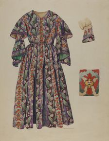 Pa. German Dress, 1935/1942. Creator: Betty Jacob