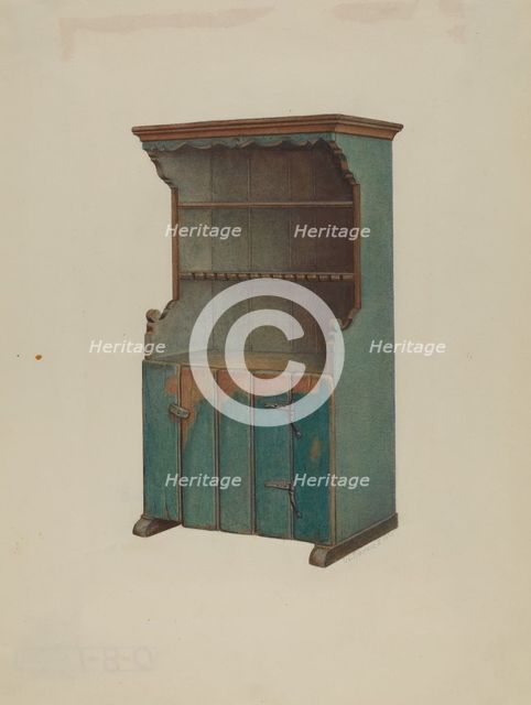 Pa. German Dresser, 1935/1942. Creator: Austin L. Davison.