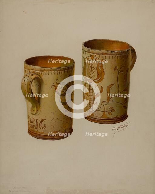 Pa. German Drinking Mug, c. 1938. Creator: William L. Antrim.
