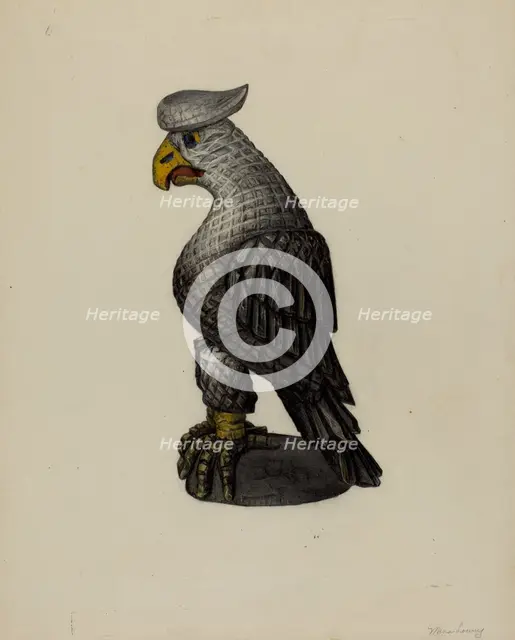 Pa. German Eagle, c. 1940. Creator: Mina Lowry.