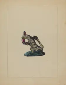 Pa. German Figurine, 1935/1942. Creator: Mina Lowry