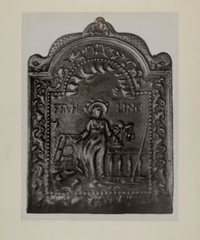 Pa. German Fireback, c. 1942. Creator: Charles Von Urban